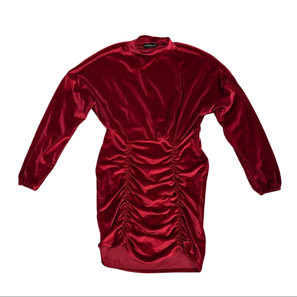 Velvet red dress